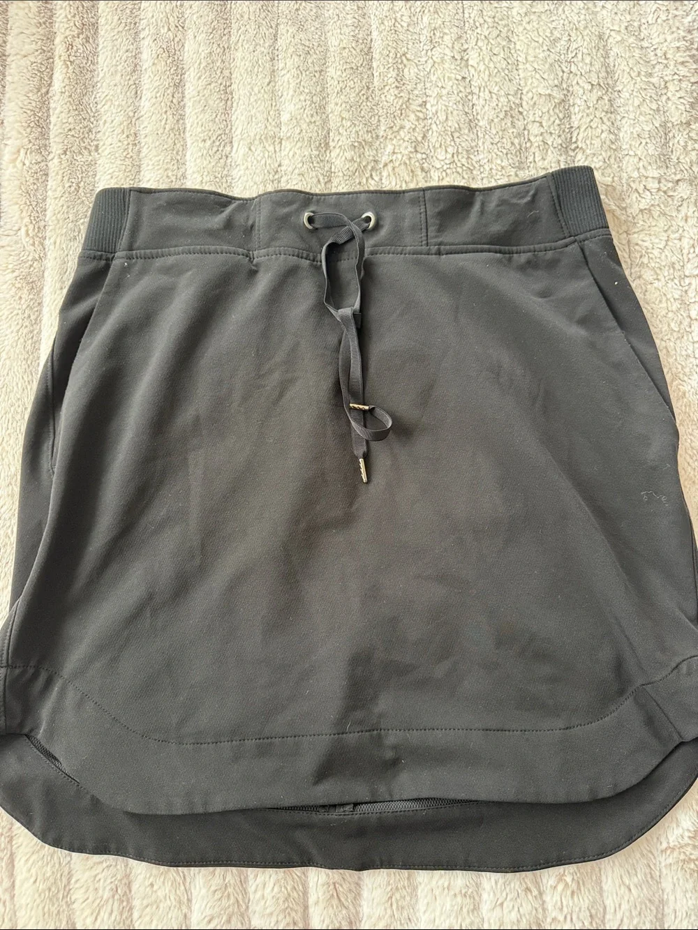 Athleta Black Athletic Skort with Drawstring